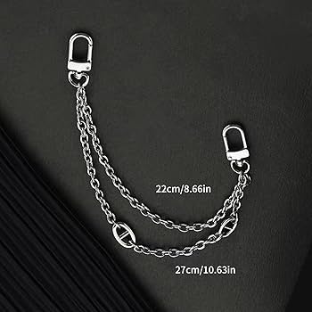 Amazon.co.jp: BIUSHER ダブルレイヤーバッグチェーン メタル